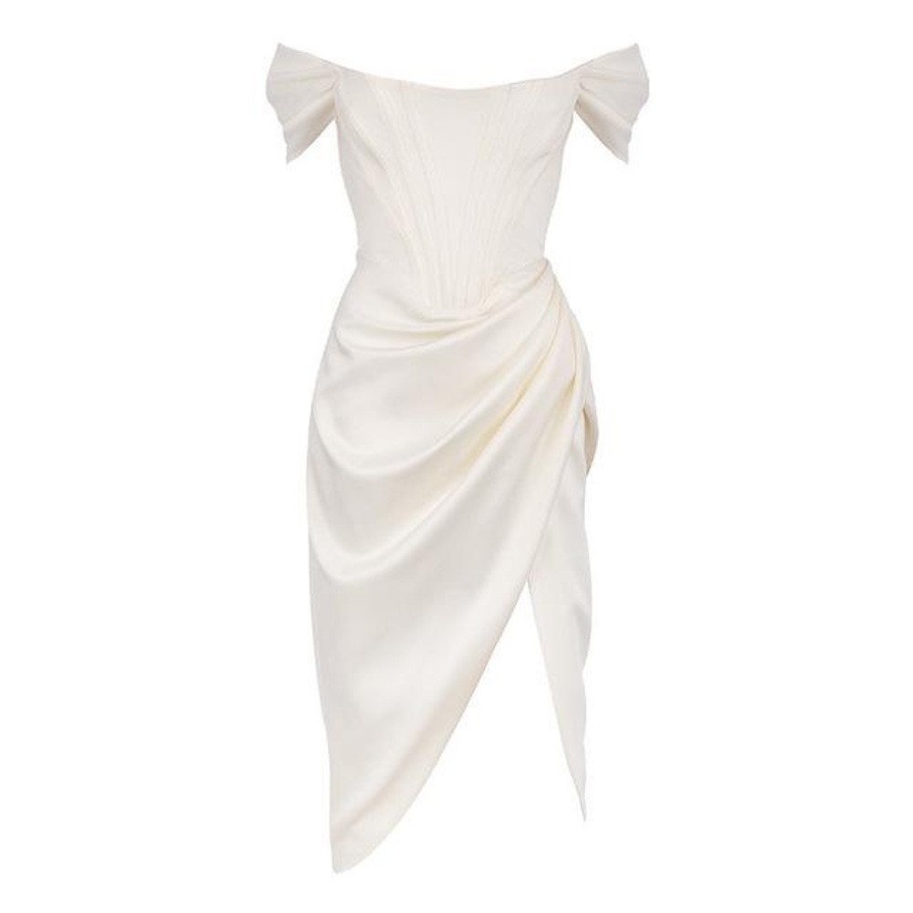 Musseco white corset Bodycon dress size M